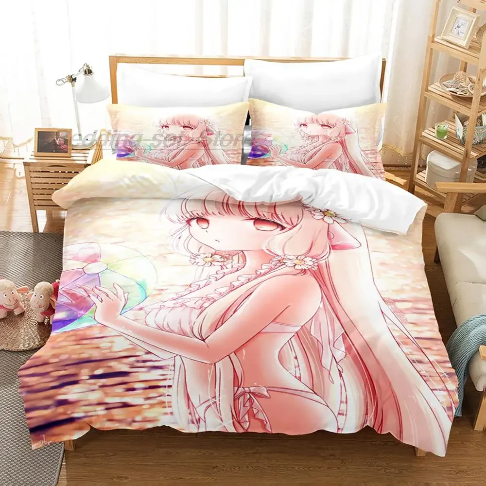 Комплект постельного белья Chi Chobits односпальный с пододеяльником 3D рисунком