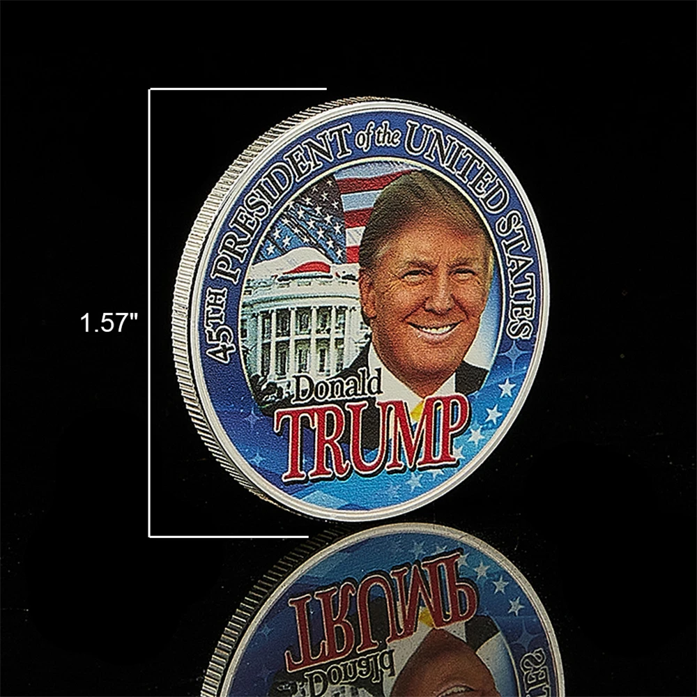Американский 45 президент Дональд Трамп 1 унция Серебряная ценность