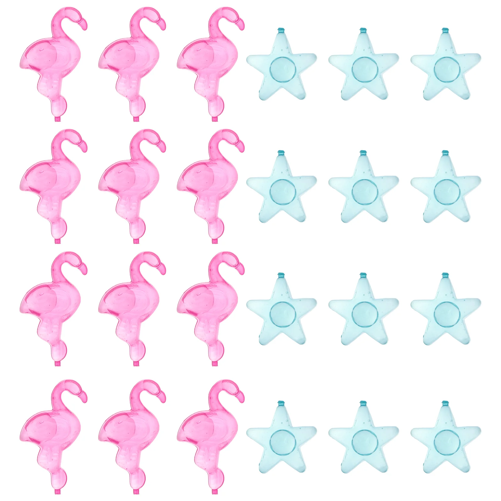 

80pcs Reusable Lovely Star and Shaped Quick Frozen Ice Cubes Chilling Cubes