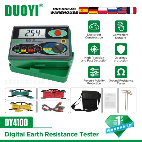 DUOYI DY4100 Мегомметр для заземления