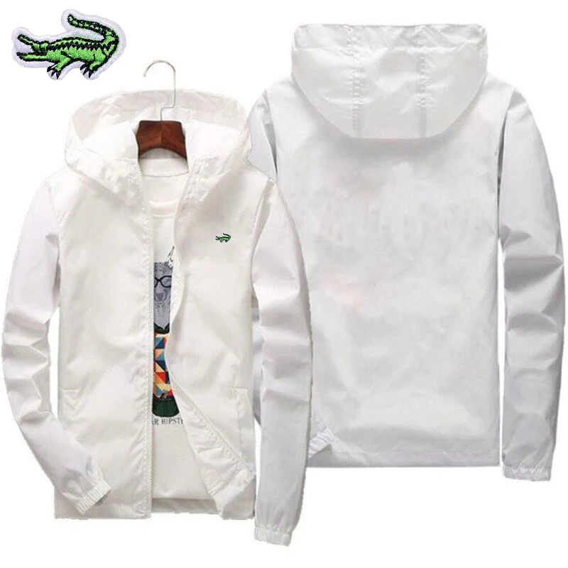 

Brand Embroidery Spring and Autumn New Men's High QualityJacket Casual Zipper Outdoor Sports Water and Wind-Resistant Jacket