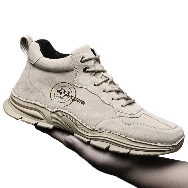 

DAFENP Men Sneakers New Casual Shoes Male High Top Sneakers Designer Fashion Loafers Lace Up Shoes