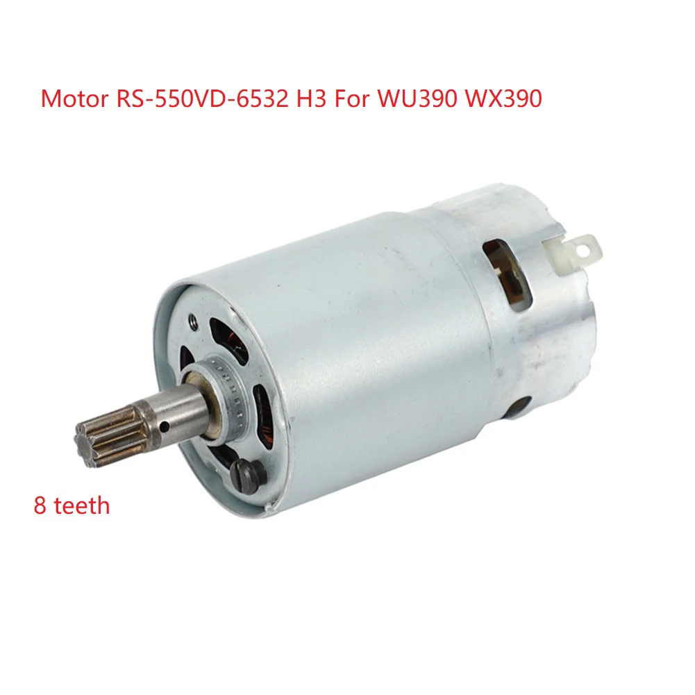 

DC 18V Motor 8 Teeth Motor RS-550VD-6532 H3 For Worx 50027484 WU390 WX390 WX390.1 WX390.31 WU390.9 WX390.9 For Rockwell