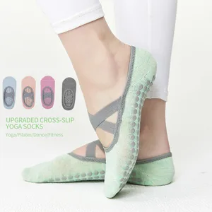 Ladies Yoga Socks Anti-Slip Cotton Socks Pilates Ballet Barefoot Exercise Floor Professional Sports 