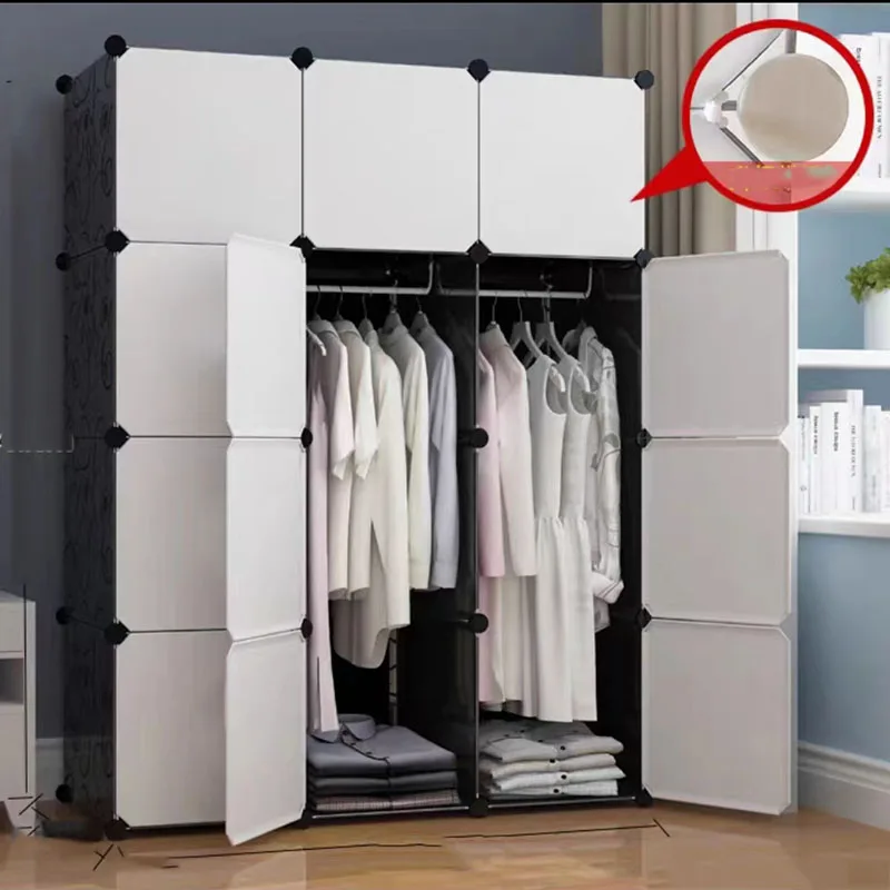 

Cabinet Closets Wardrobes Simple Modern Dresser Fabric Folding Clothing Rack Filing Cabinet Organizer Hallway Furniture XF116YH