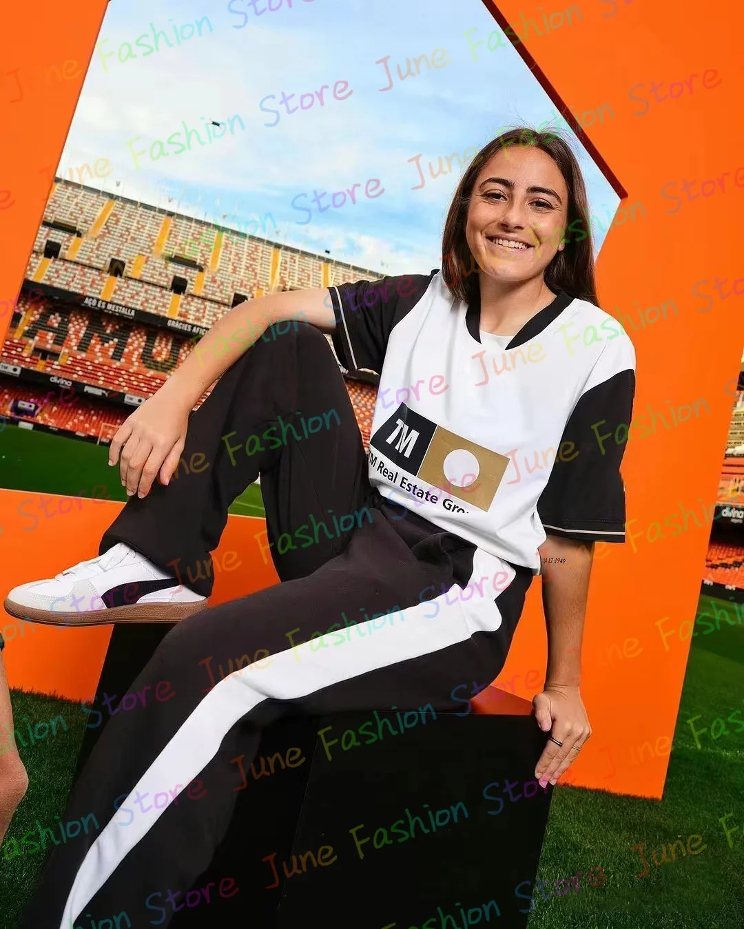 Летняя Женская Повседневная Футбольная Футболка Valencia Sports Memorabilia Одежда Для