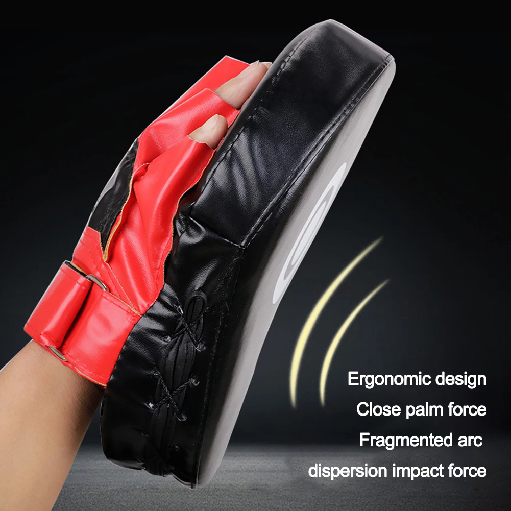Изогнутая боксерская ручная мишень износостойкая тренировочная Sanda дышащая для