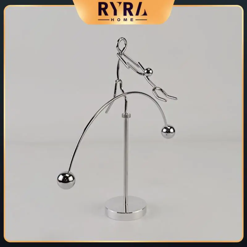 

Double Dance Balance Pendulum Gymnastics Little Iron Man Decoration Desktop Decoration Crafts Newton Pendulum Balance Ball