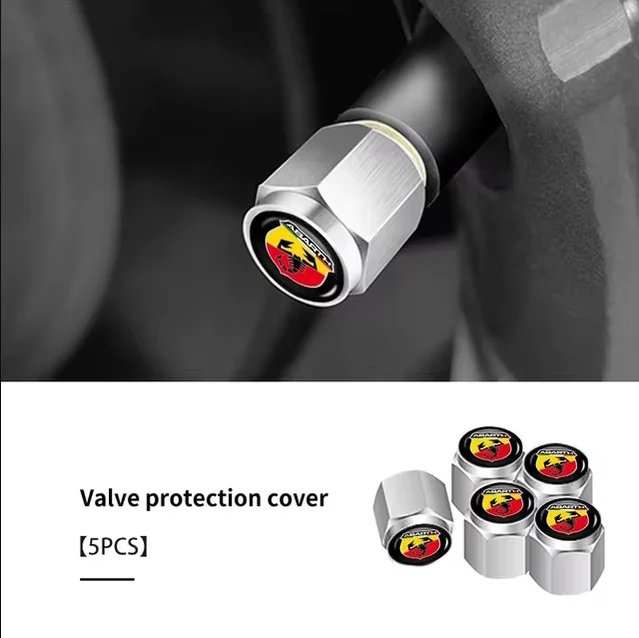 

5 шт. металлическая автомобильная шина, защита от кражи, крышка штока воздушного клапана для Fiat Abarth 595 Abarth 500 Abarth 124 Spider, аксессуар для интерьера
