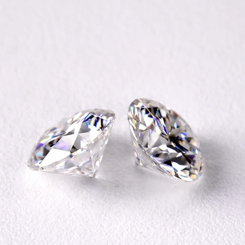 Кольцо из 18-каратного золота с обнаженными бриллиантами D-color VVS 0 5-30 карат