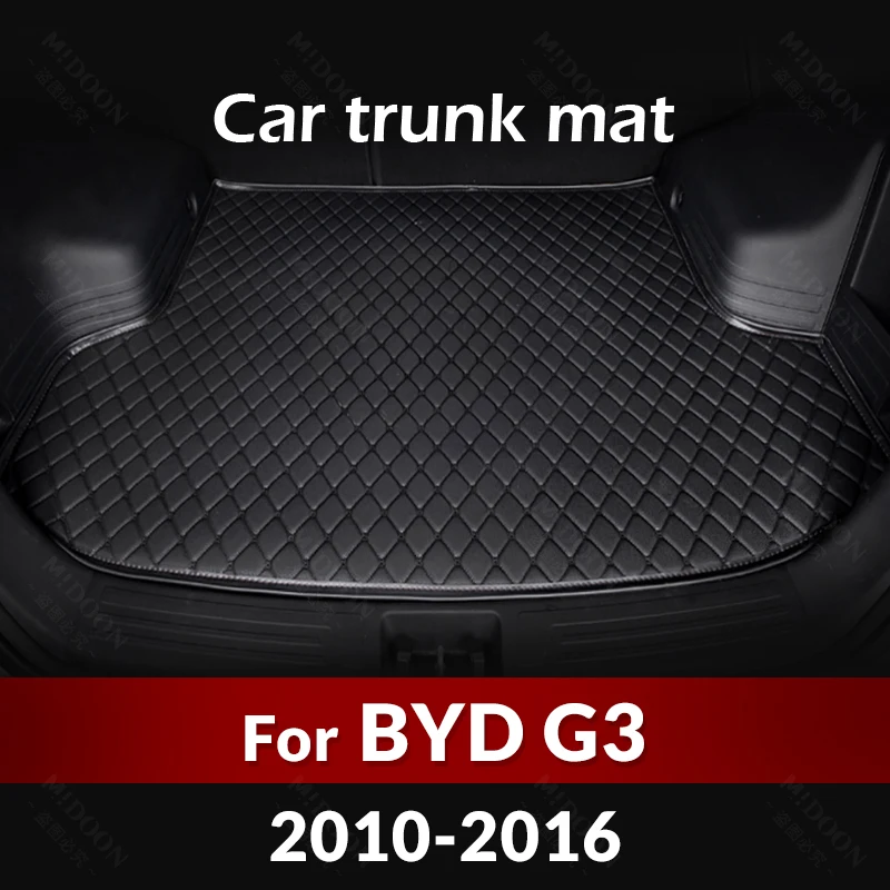 

Коврик для багажника автомобиля для BYD G3 2010 2011 2012 2013 2014 2015 2016, пользовательские автомобильные аксессуары, украшение интерьера автомобиля