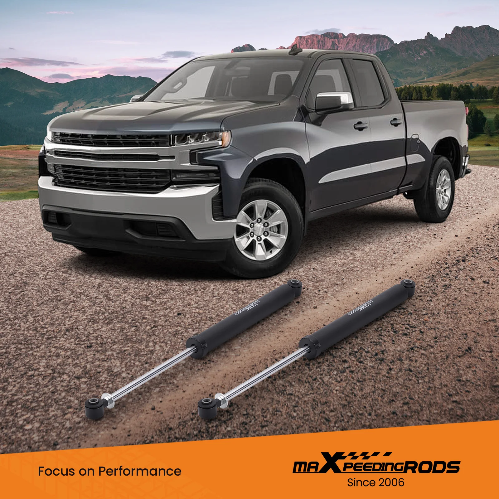 Задние амортизаторы для Chevrolet Silverado GMC Sierra 150020 07-2023 подходит лифта 4 5-8 дюймов.