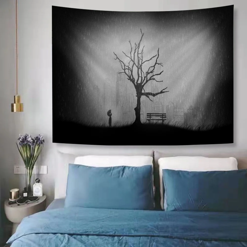 L-Limbo Game Гобелен Художественная печать Дешевые хиппи Настенные богемные