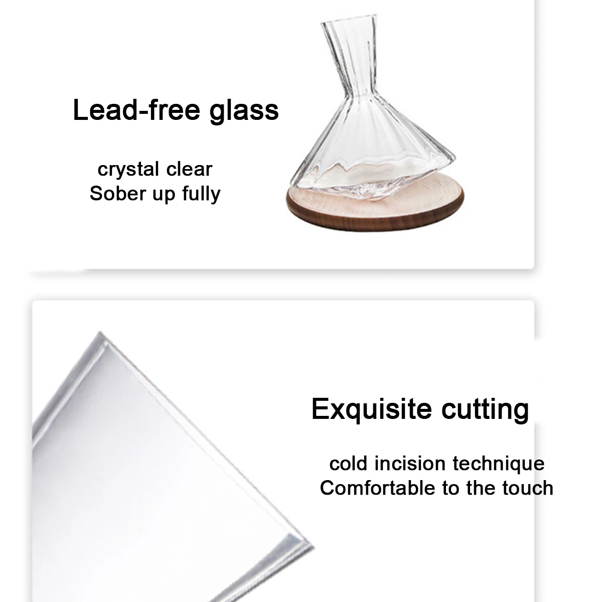 (Логотип может быть выгравирован) Вертикальный хрустальный стакан объемом 1000 мл