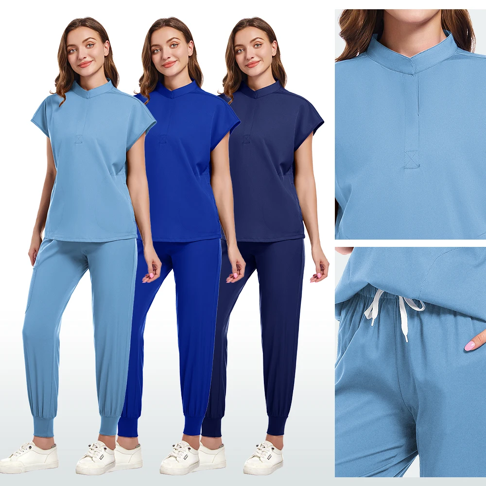 Унисекс медицинская Униформа с коротким рукавом унисекс