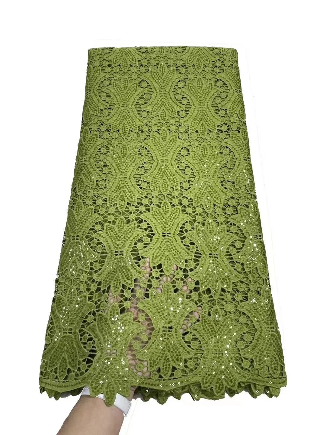 Новейшая африканская кружевная ткань 2022 Высококачественная вышитая с блестками