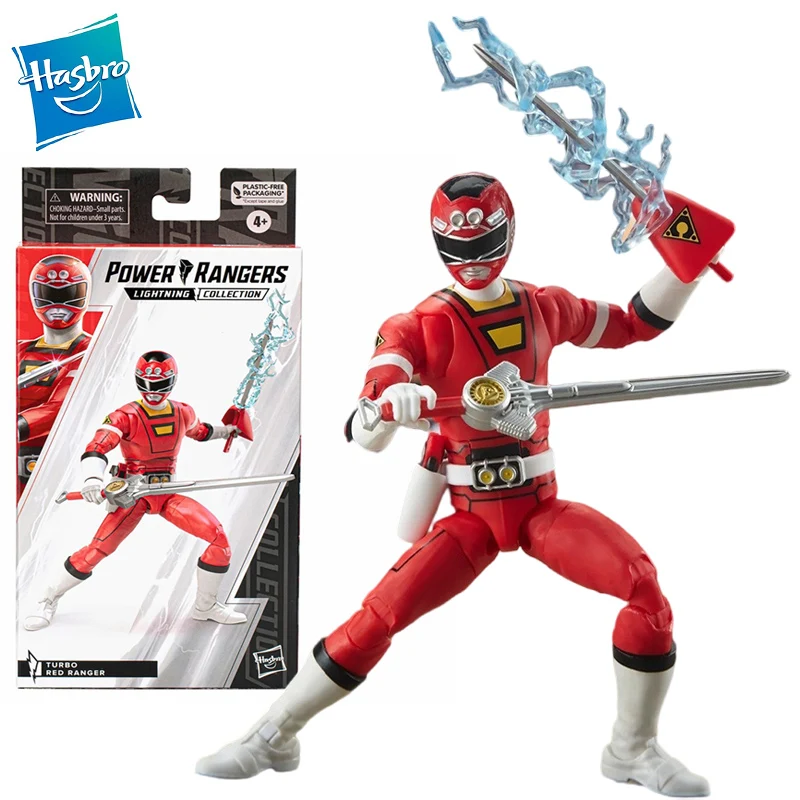 

Hasbro PowerRange молния коллекция мощный морфин мощный рейнджер турбо Красный Рейнджер 6-дюймовые Аниме фигурки модели игрушки