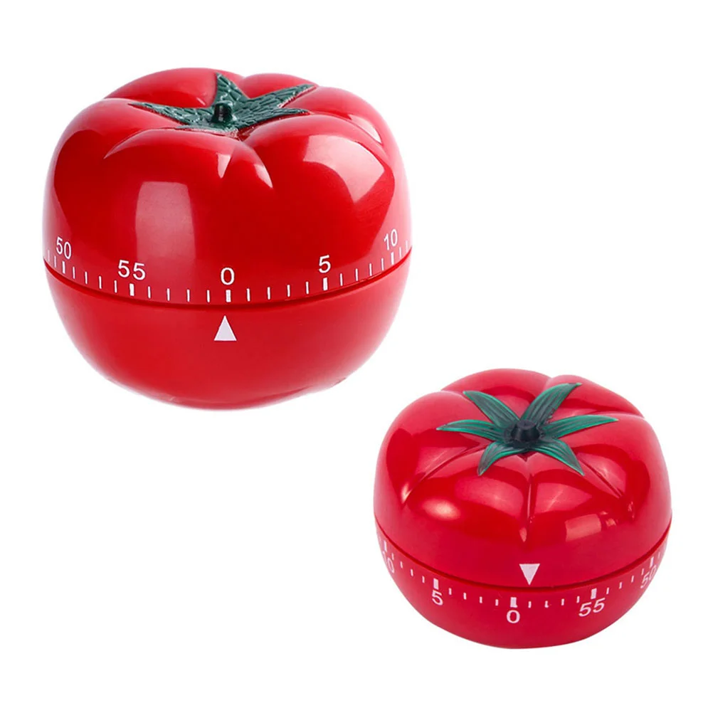 

Timer Kitchen Tomato Cooking Clock Cute Pomodoro Countdown Mechanical Visual Alarm Cube Reminder Electric Baking Classroom