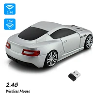 ergonomic 2 4g wireless mouse 1600 dpi portable 3d mini mice usb optical cool sport car mouse for laptop pc computer tablet gift