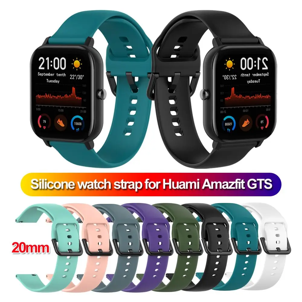 

Soft Silicone Strap For Amazfit GTS Smart Watch Band Men Women Sport SmartWatch 20mm Strap Replacement Wrist Strap Wristbands
