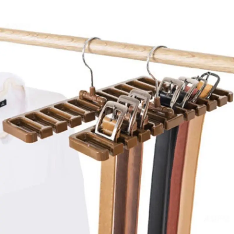 

Hanger Tie Belt Hanger Wardrobe Closet Belts Scarf Tie Hanging Organizer Large Capacity Slots Tie Belt Storage Rack Scarf Hook