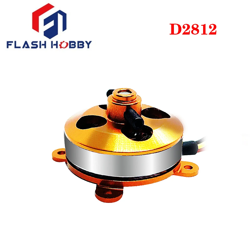 

Бесщеточный двигатель FLASH HOBBY D2812 1600 кв 2-4S для радиоуправляемого дрона с неподвижным крылом и видом от первого лица, аксессуары для гоночного дрона, самолета, вертолета