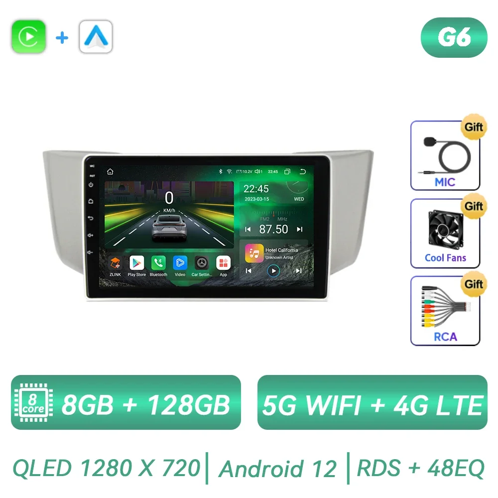 

Для Lexus RX300 RX330 RX350 RX400H 2003 2004 2005 2006 2007 2008 2009 2010 2011 2012 2013 2014 Android автомобильный радиоприемник Авто стерео мультимедийный плеер GPS навигация Carplay сенсорный экран