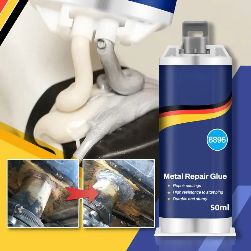 

50/100g AB Glue 2 In1 Metal Repair Paste Heat Resistance Cold Weld Repair Adhesive Industrial Casting Agent Super Welding Glue