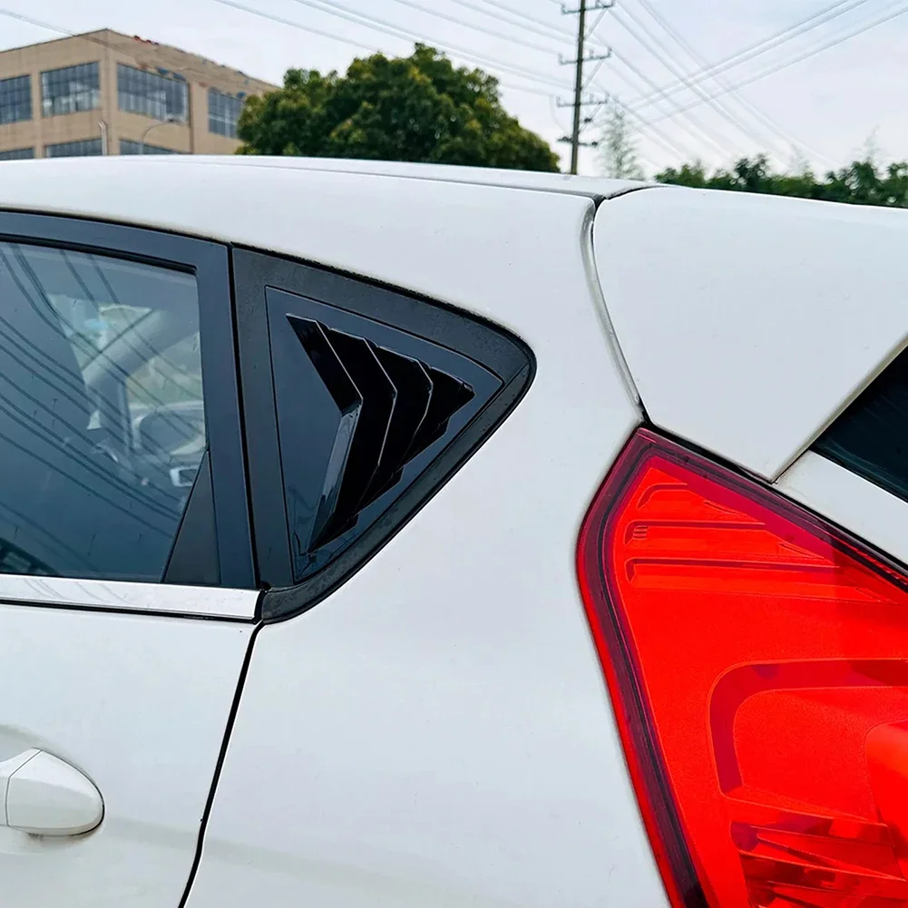 1 пара автомобильных задніх дверей стеклянная жалюзи накладка для Ford Fiesta MK7 MK7.5