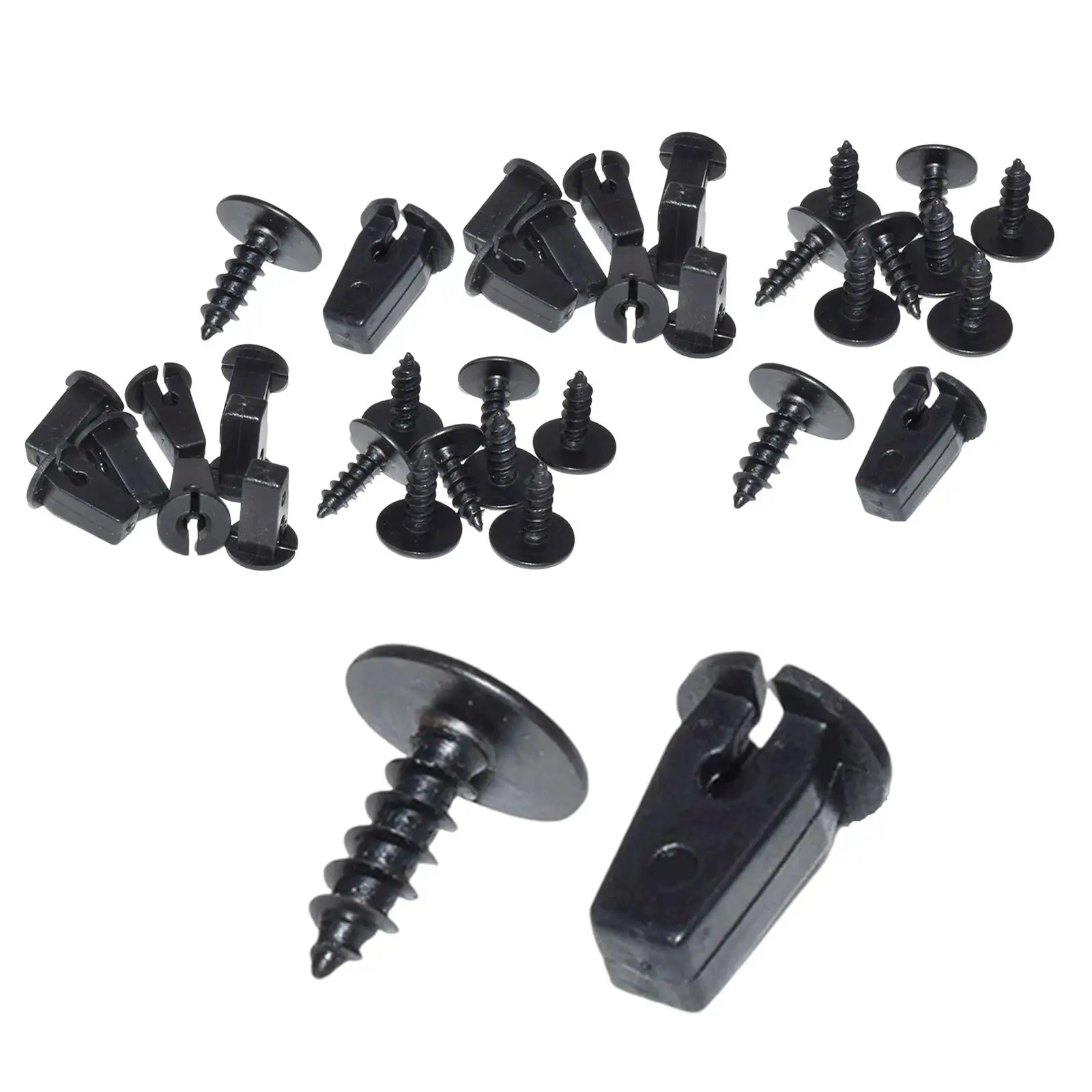 

20Pcs Lock Nuts Grommets Screws Automotive Tools Screw Fixing Clips Nut Kit