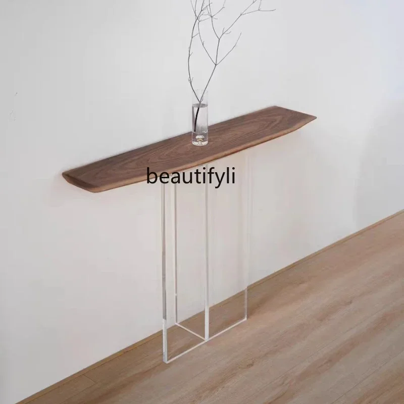 Консольные столы в скандинавском минимализме Северная Америка черный орех