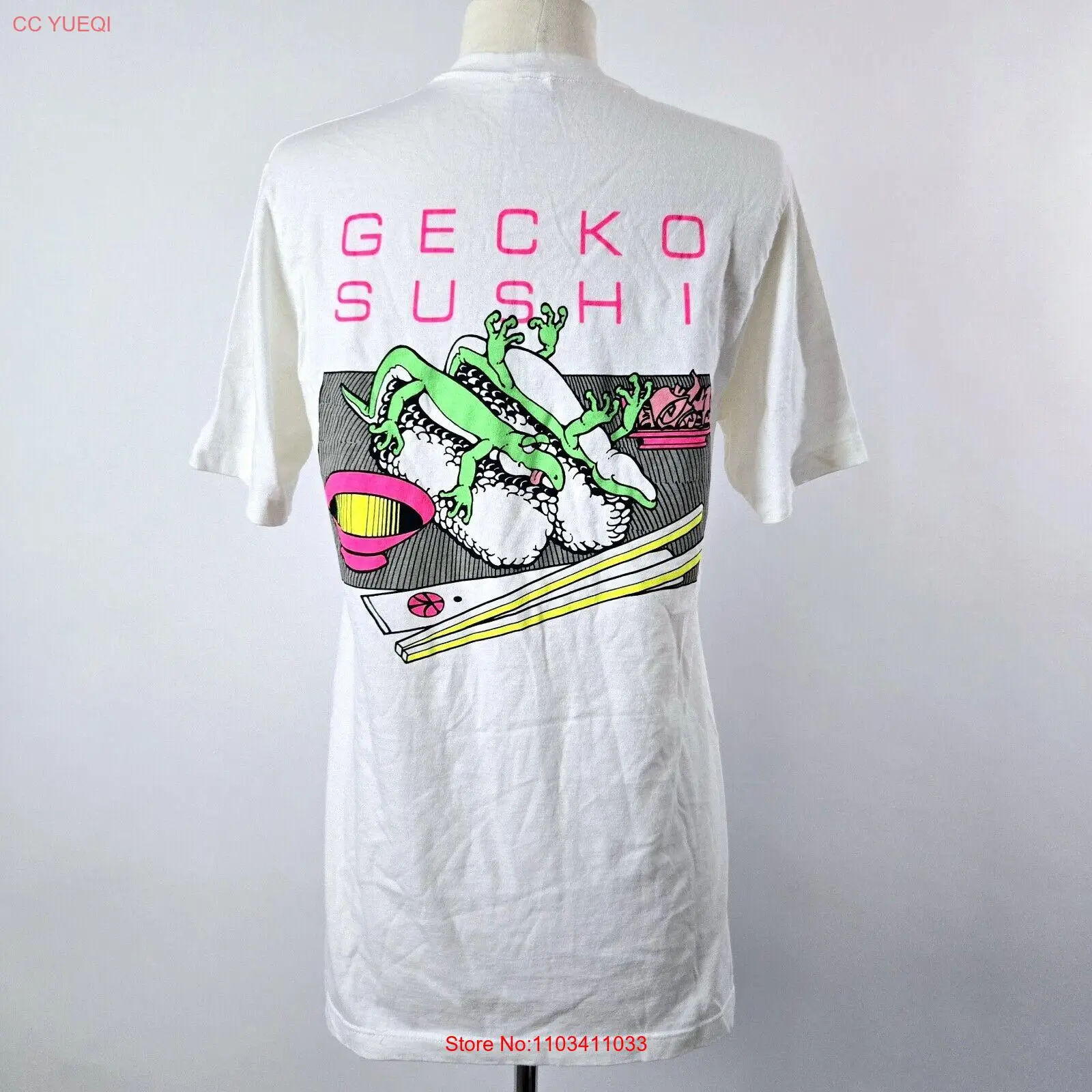 Винтажные рубашки в стиле 80-х суши Гекко от Crazy Shirt