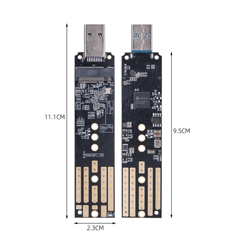 Адаптер с двумя протоколами M.2 SATA/NVME SSD M2 в USB 3.1 Type-A плата преобразования поддержка