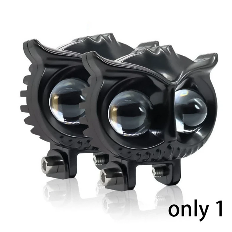 Мотоциклетный светодиодный прожектор с совой сменный длинный и ближний свет