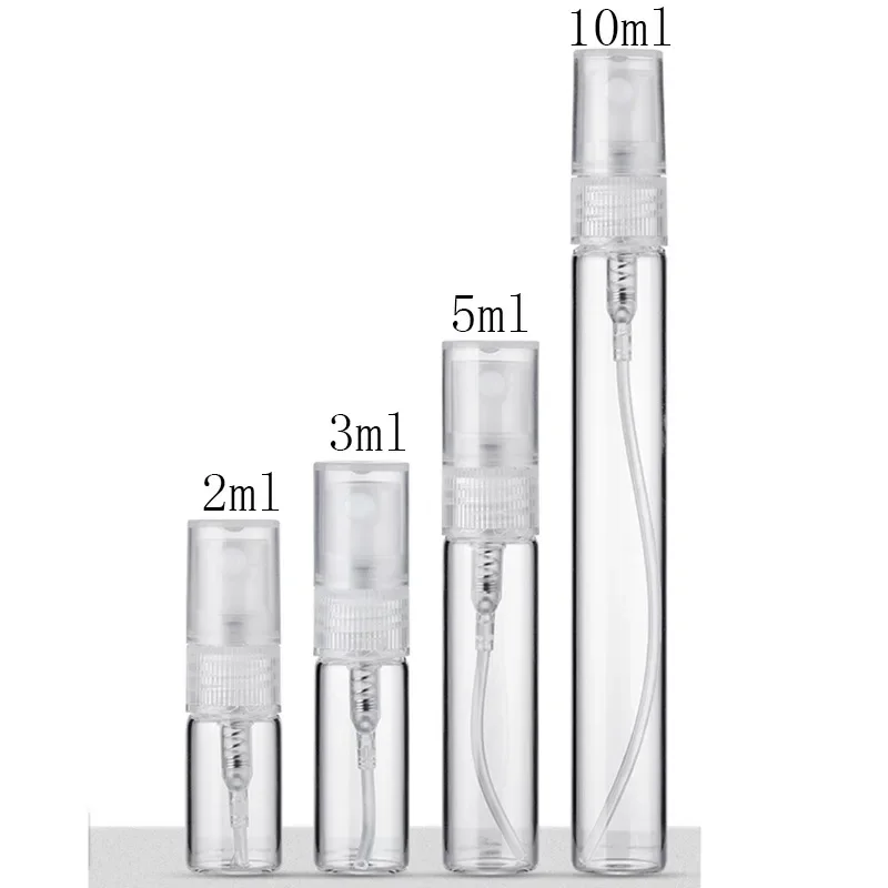 2 мл 3 5 10 портативные мини-косметические образцы стеклянные бутылки Пустые