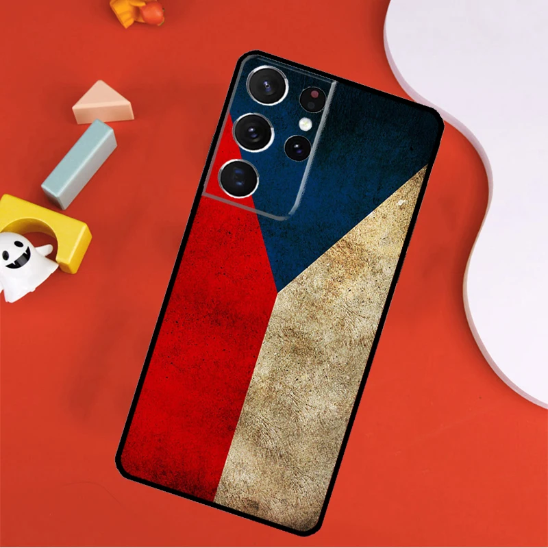Чехол для телефона с флагом Чехии Samsung Galaxy S25 Ultra S9 S10 S20 FE S21 S22 S23 S24 Plus Cover