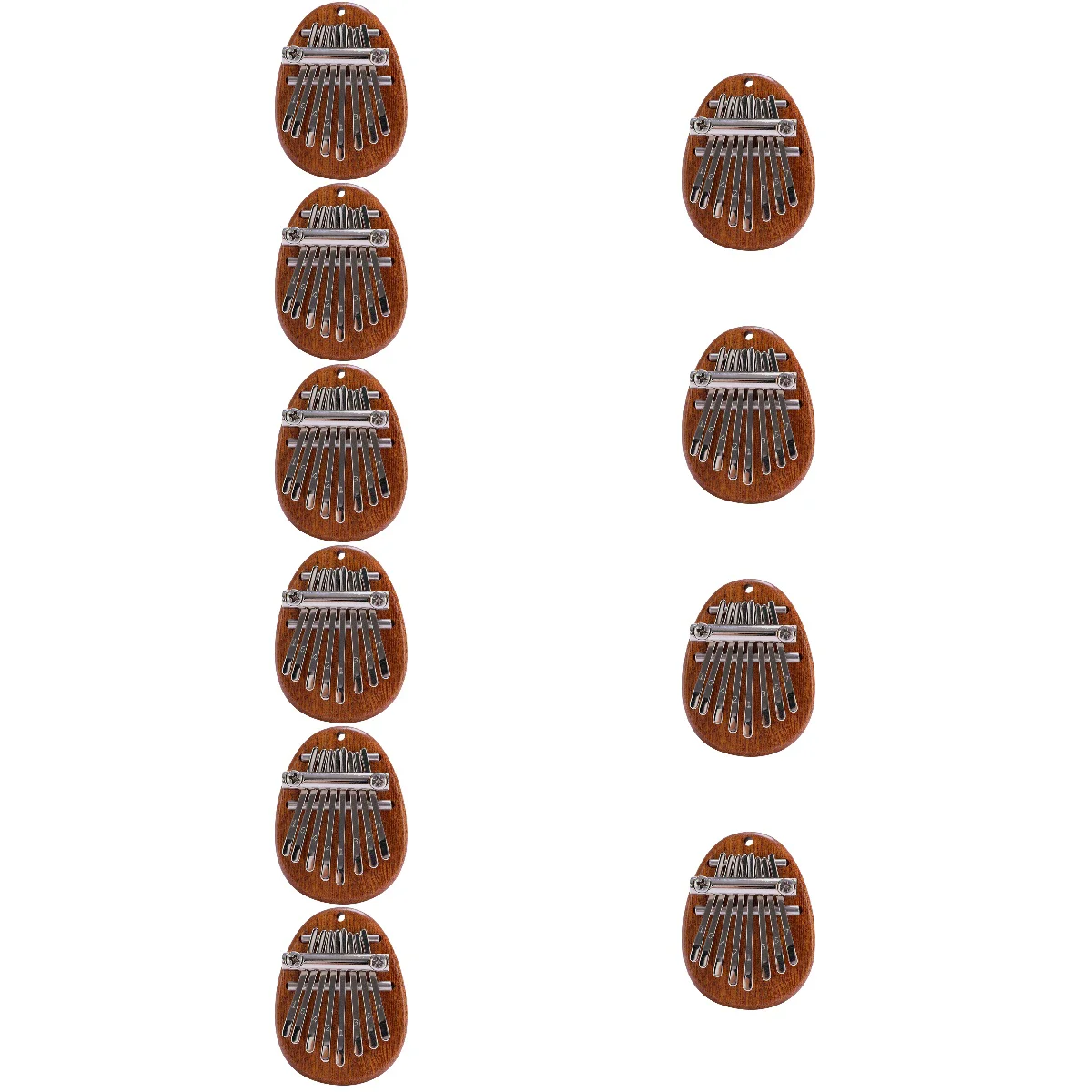 

10pcs Kalimba Thumb Piano 8 Key Portable Wooden Finger Piano for Beginners Musical Instrument Christmas Gifts for Men