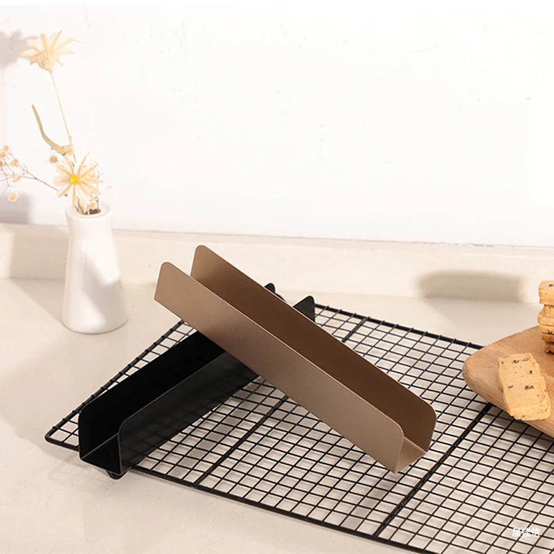

25cm Non-stick Rectangle Biscuit Baguette Baking Mold U Shape Cranberry Cookis Baking Tray Mold For French Bread Breadstick Roll