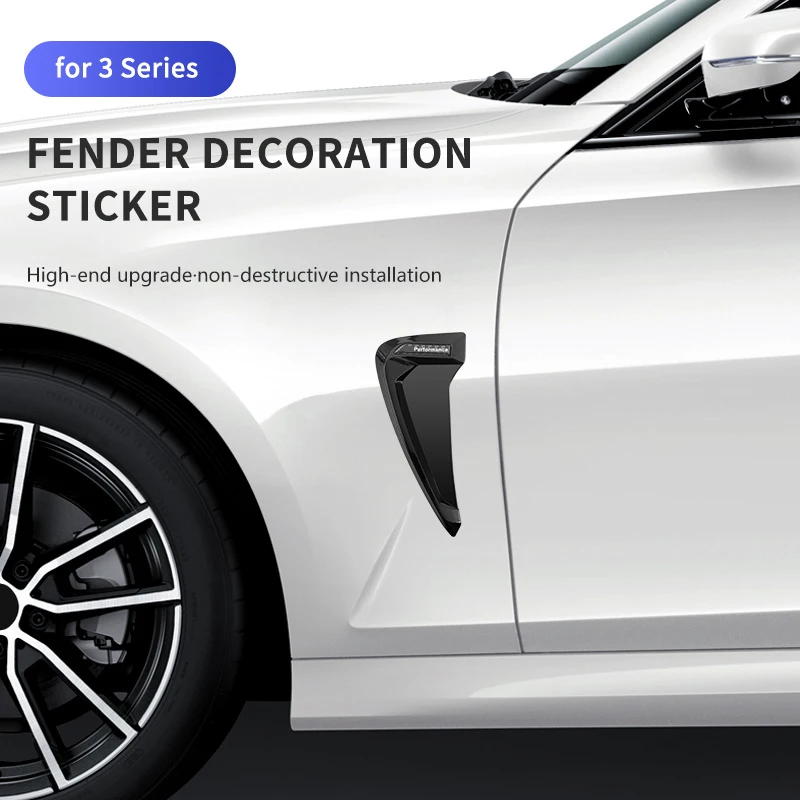 

3D наклейки «Акулий гриль», боковое крыло, вентиляционное украшение, автомобильный Стайлинг для BMW 3 серии F30 F31 F35 G20 G28, автомобильные аксессуа...