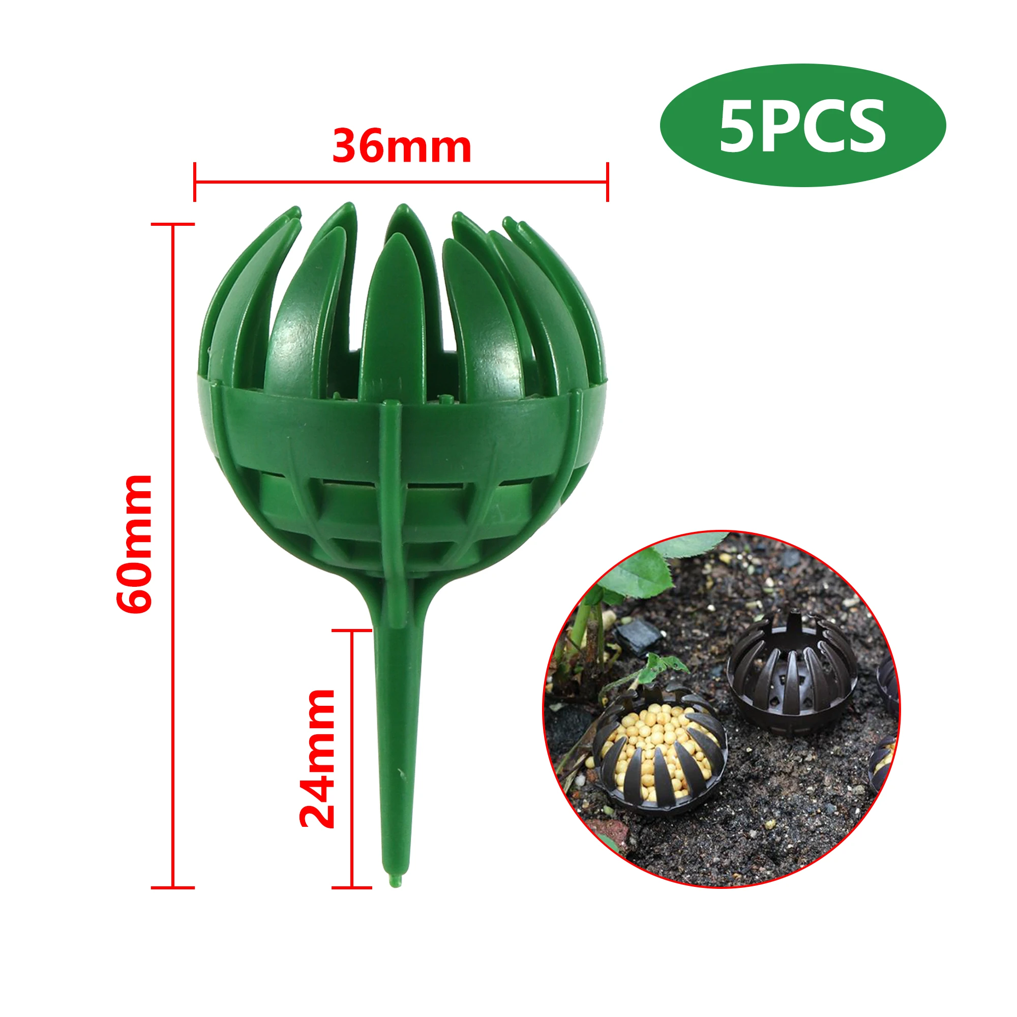 5pcs Portable Fertilizer Dome Box Garden Fertilizer Basket Bonsai Tools Portable Safe Non-toxic Bonsai Plant Fertilizer images - 6