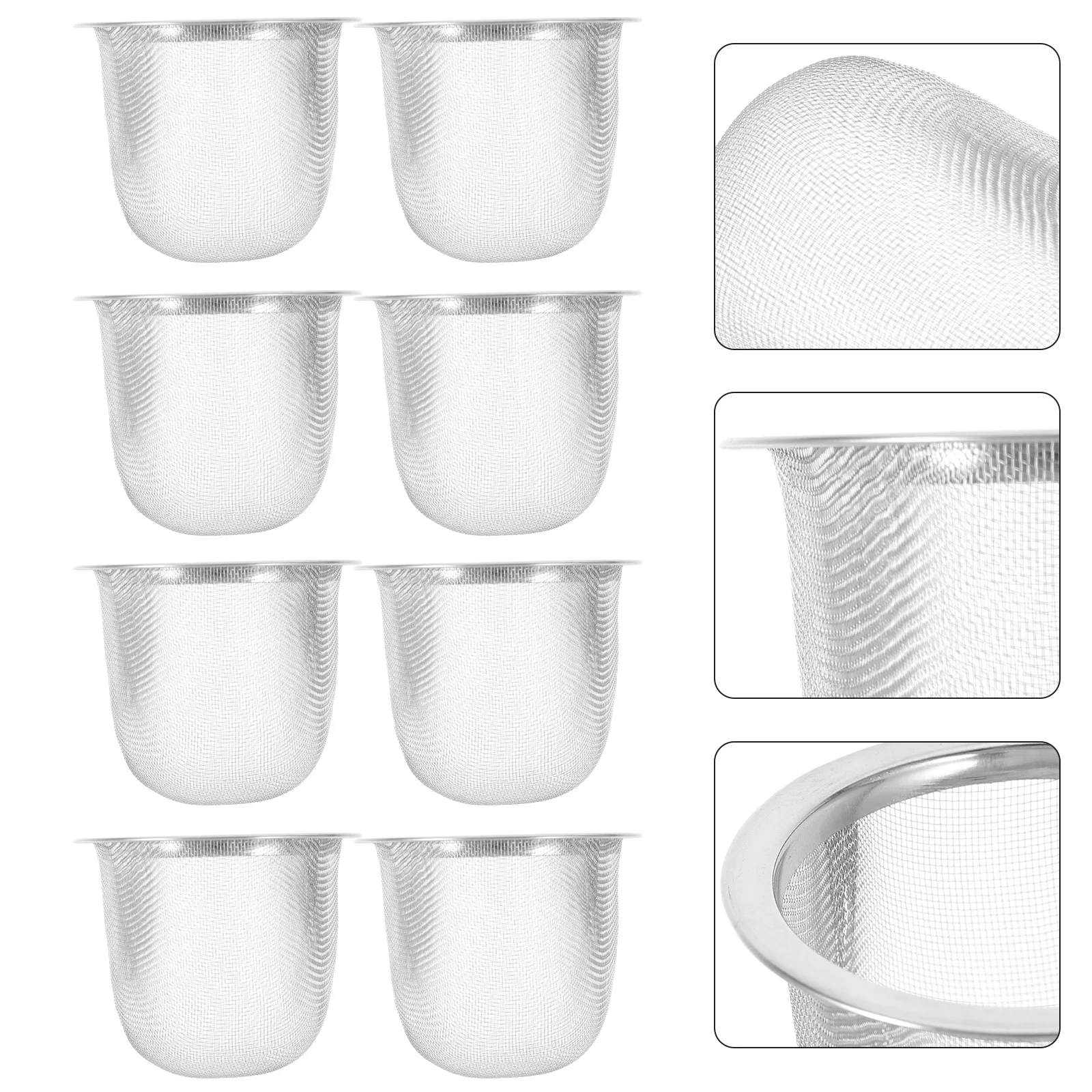 

Sturdy Tea Strainer Cup Accessory Leaker Metal Infuser Stainless Steel Cafetiere