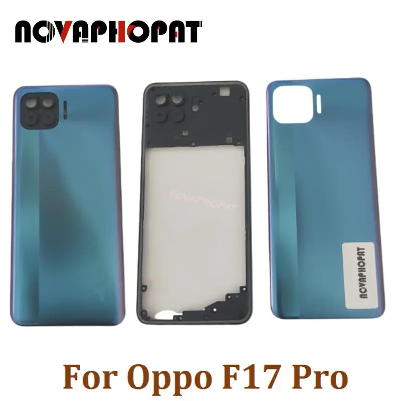 F17Pro средняя рамка для Oppo F17 Pro Крышка батарейного отсека задняя крышка Боковая кнопка