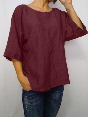 

Summer Casual Short Sleeve Shirt letter print round neck T-Shirt 2021