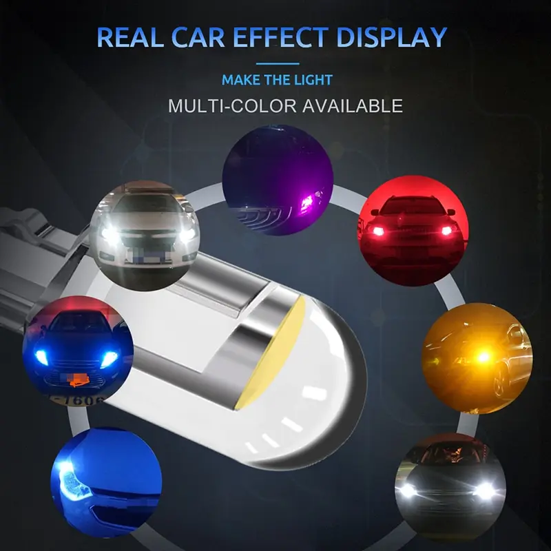 10 шт. автомобильные парковочные фонари T10 W5W для Nissan Qashqai Juke Tiida Note X-trail T32 Renault Megane 2