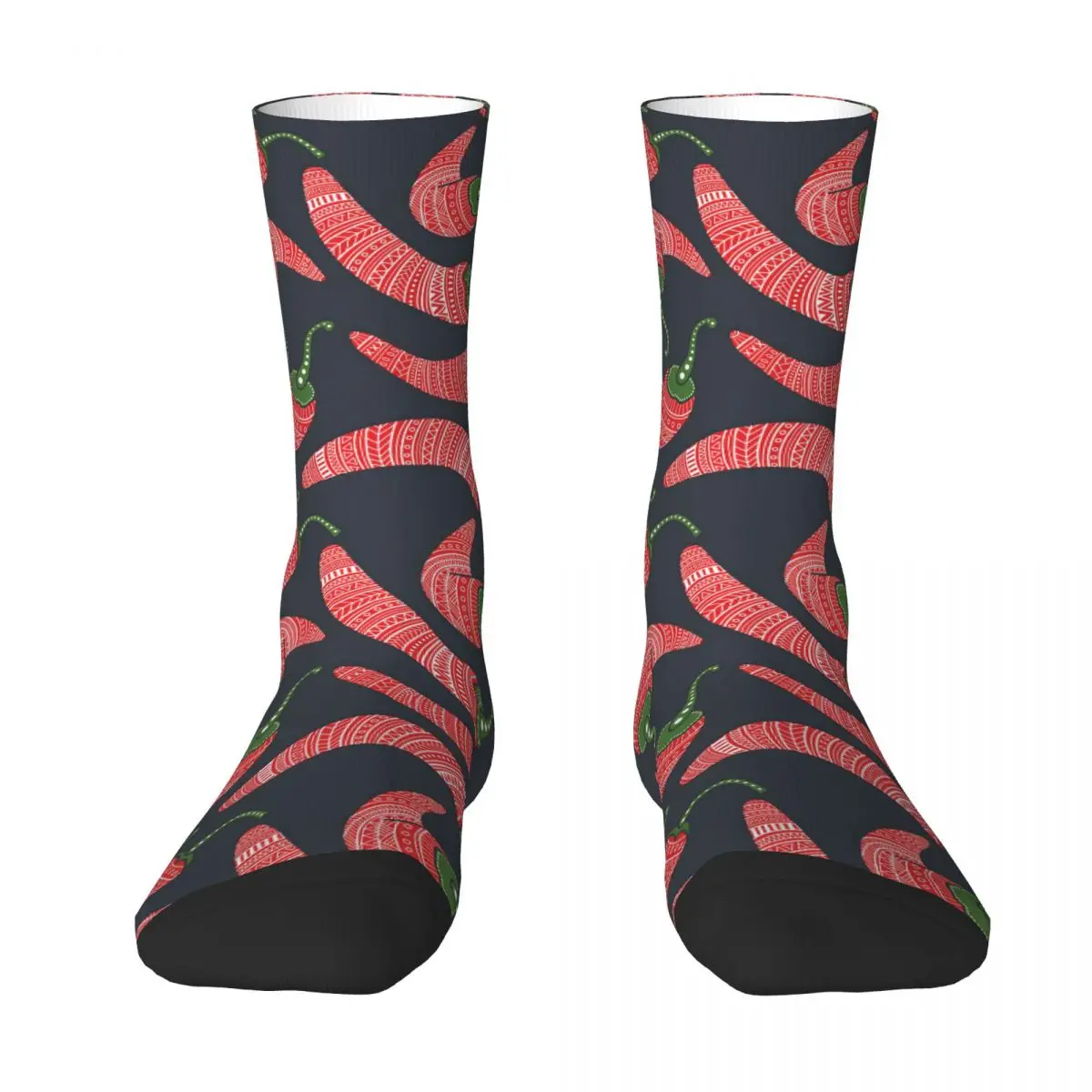 Red Chili Peppers Seamless Pattern Adult Socks,Unisex socks,men Socks women Socks