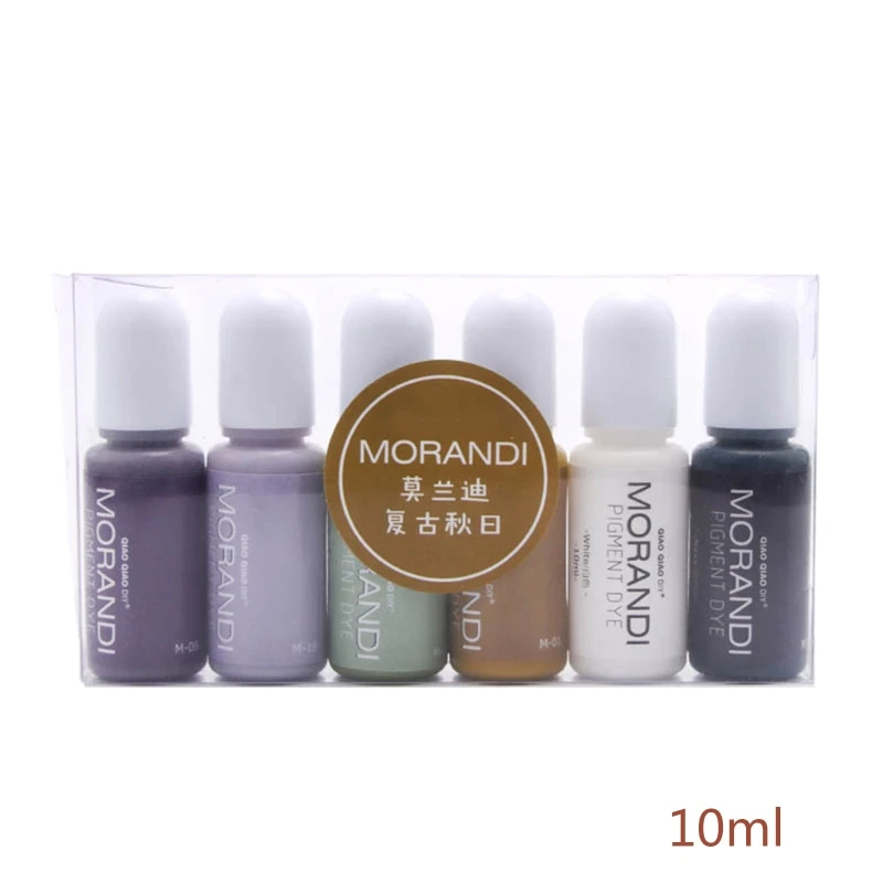 6 цветов в наборе цвет сделай сам эпоксидный пигмент искусственная смола жидкий