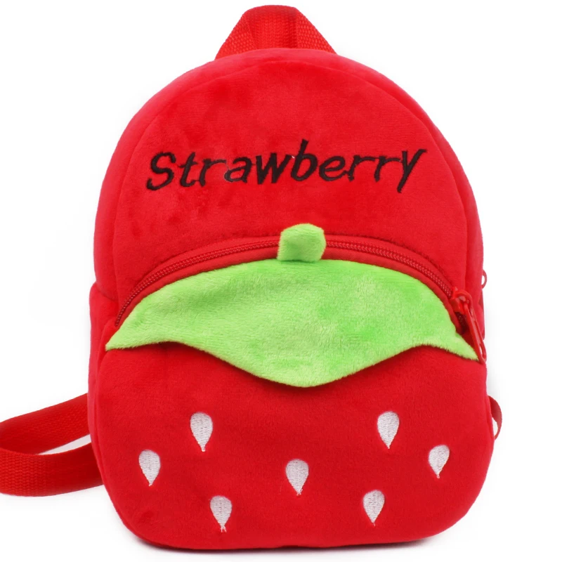 Baby Backpack 1-3 Years Backpack For Kids Cartoon Plush Children's Cotton Mini Backpacks For Preschool Toddler Kindergarten Bag