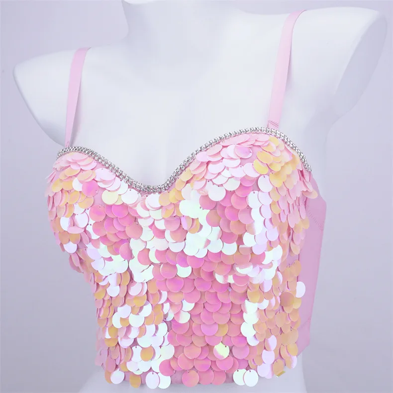 Подтяжки с шипами в виде рыбьих костей над корсетом короткий облегающий