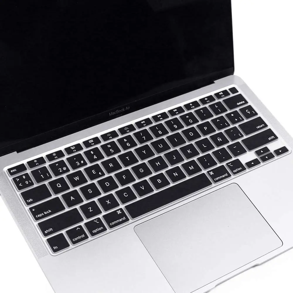 Силиконовый чехол для клавиатуры SDYIGOE MacBook Air 13 6/15 дюймов с испанской раскладкой
