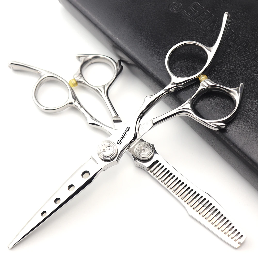6-дюймовые парикмахерские ножницы подлинная машинка для стрижки волос с тонкими